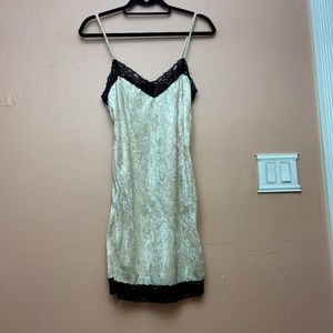 Velvet white dress